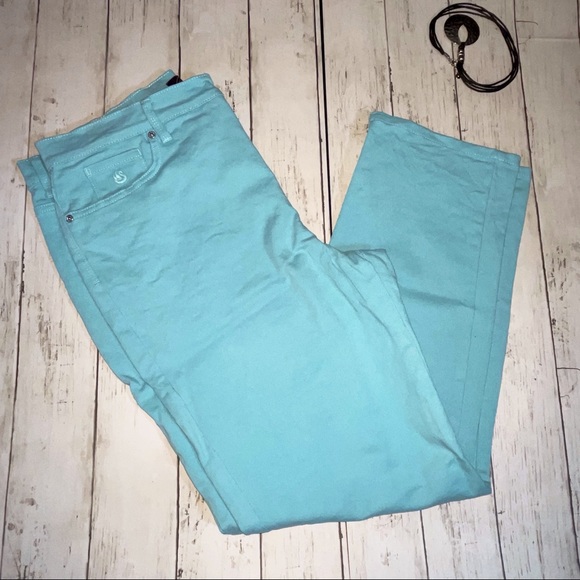 Gloria Vanderbilt size 16 S Amanda Mint /Turquoise - Picture 1 of 3